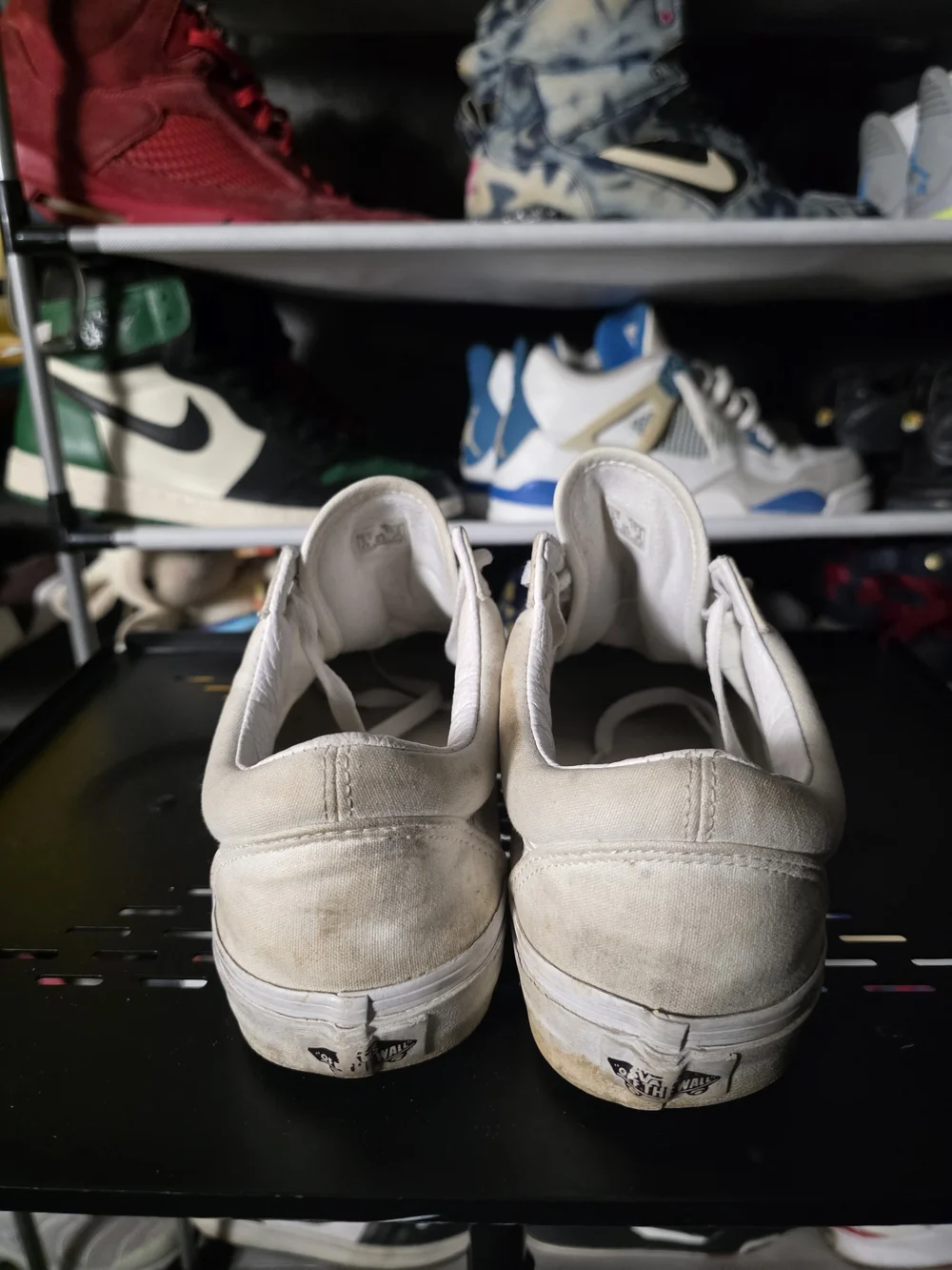 🔥 Well Worn! Vans Men's Size 9 Low-Top Old Skool Sneakers